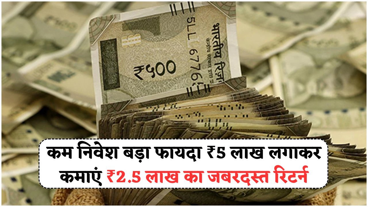 हाई रिटर्न स्कीम शुरू – ₹5 लाख निवेश कर ₹2.5 लाख कमाएं, जानें पूरी डिटेल